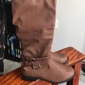 Women’s brown knee high boots